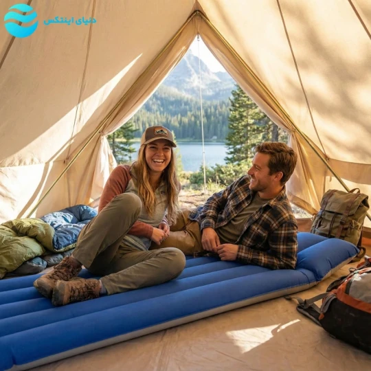 تشک بادی یک نفره برزنتی کمپینگ 2